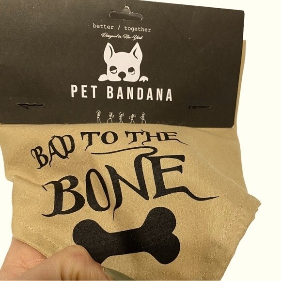 Better Together “Bad To The Bone” Dog Bandana - Picture 3 of 4